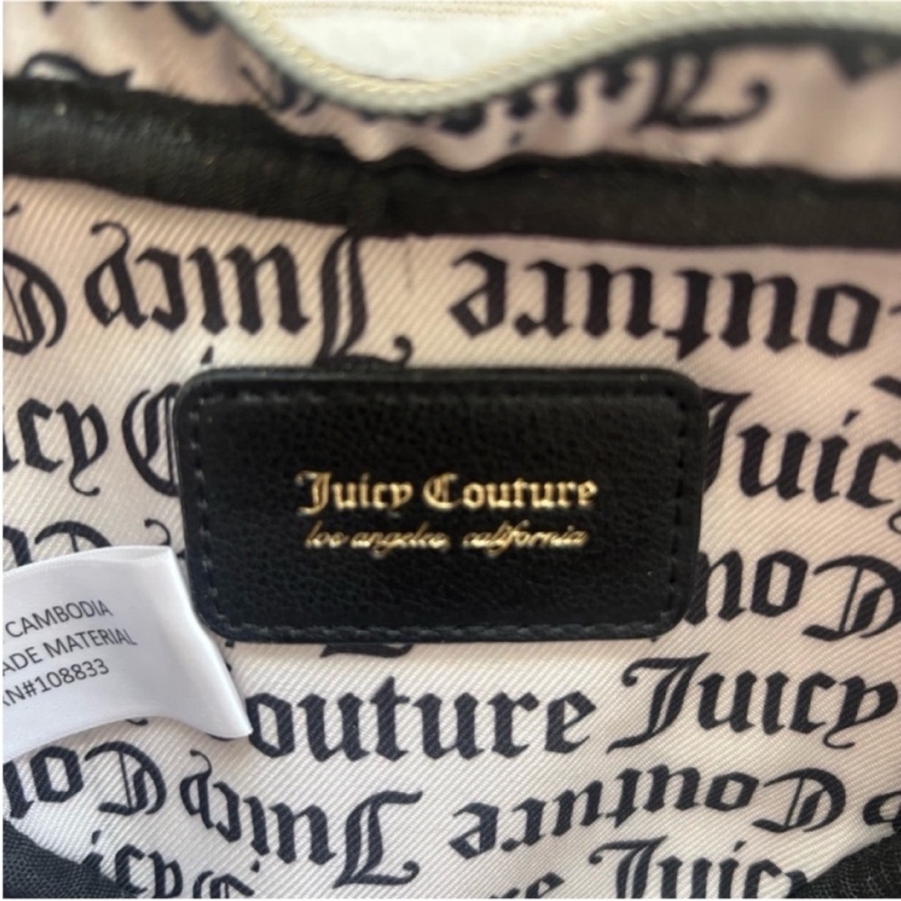 Juicy Couture Crossbody Bag Heart Shaped Sheer Genius Sherpa Silver Black Gold - Picture 9 of 12